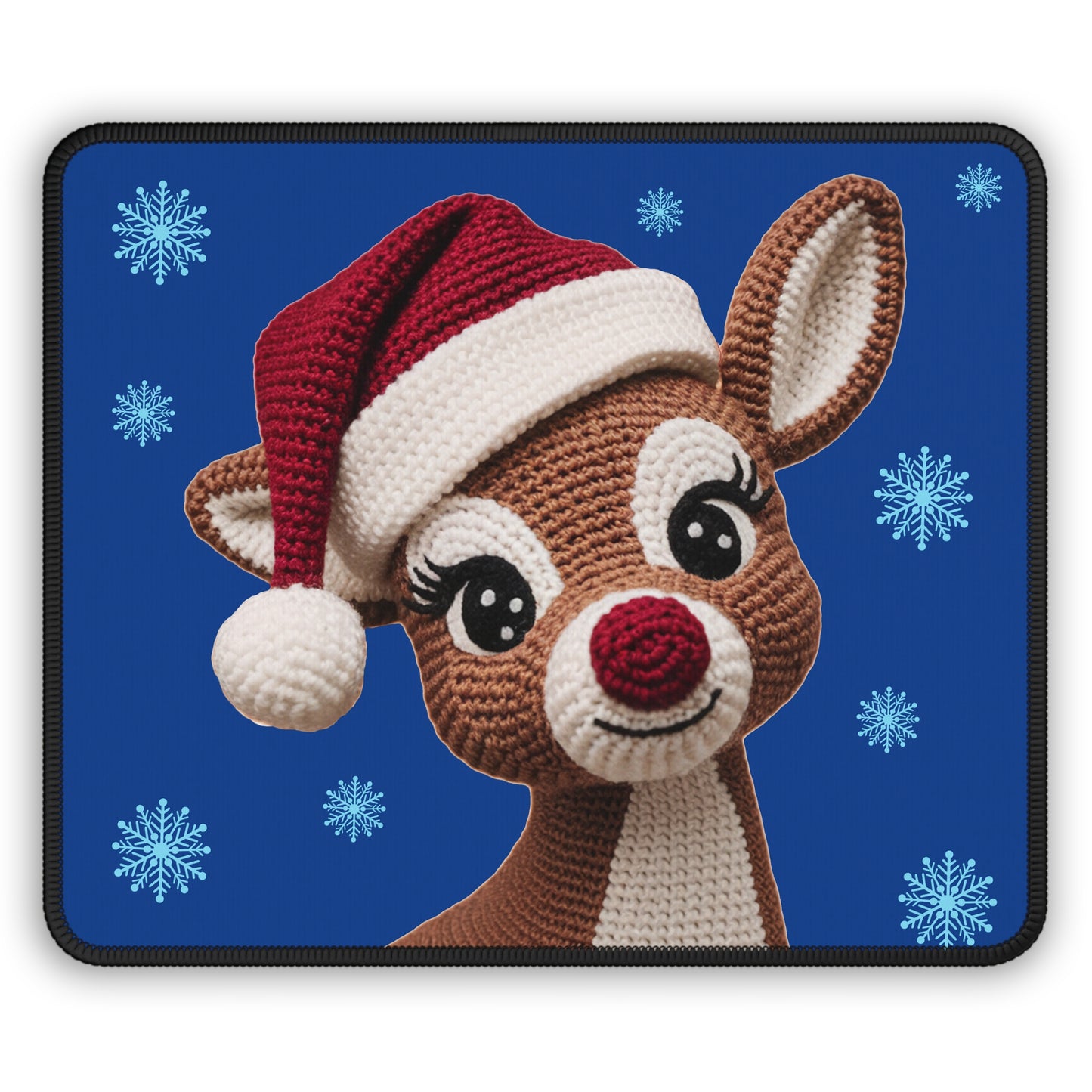 Crochet Reindeer Mouse Pad