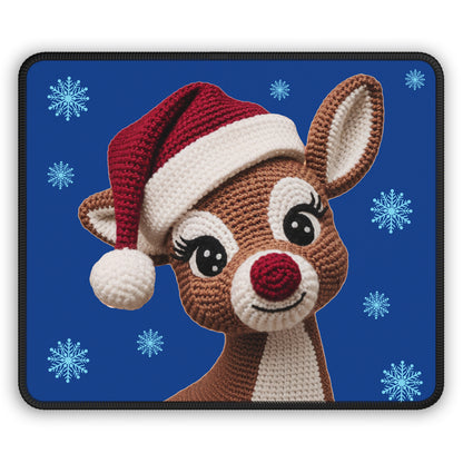 Crochet Reindeer Mouse Pad