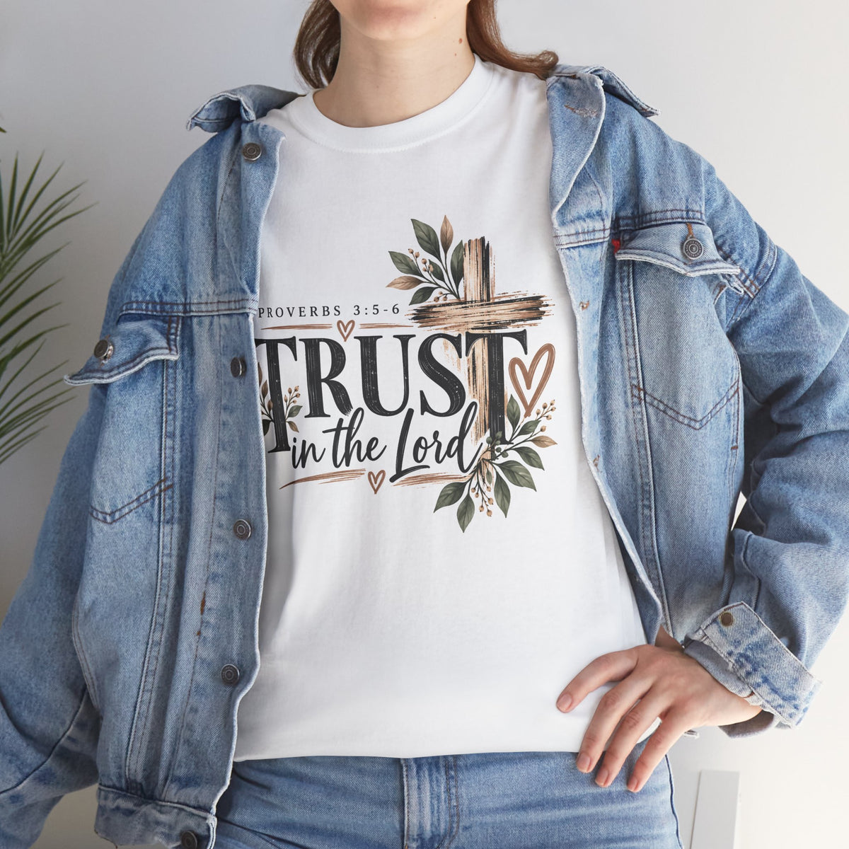 Trust in the Lord Proverbs 3:5-6 Christian T-Shirt