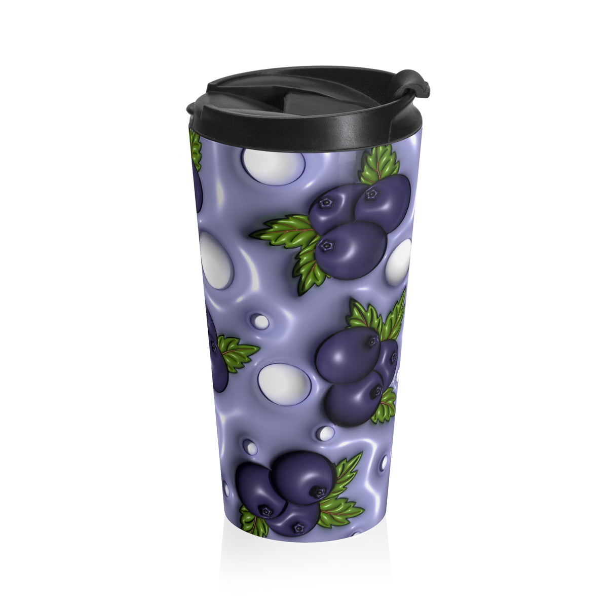 Blueberry Bliss Stainless Steel Travel Mug