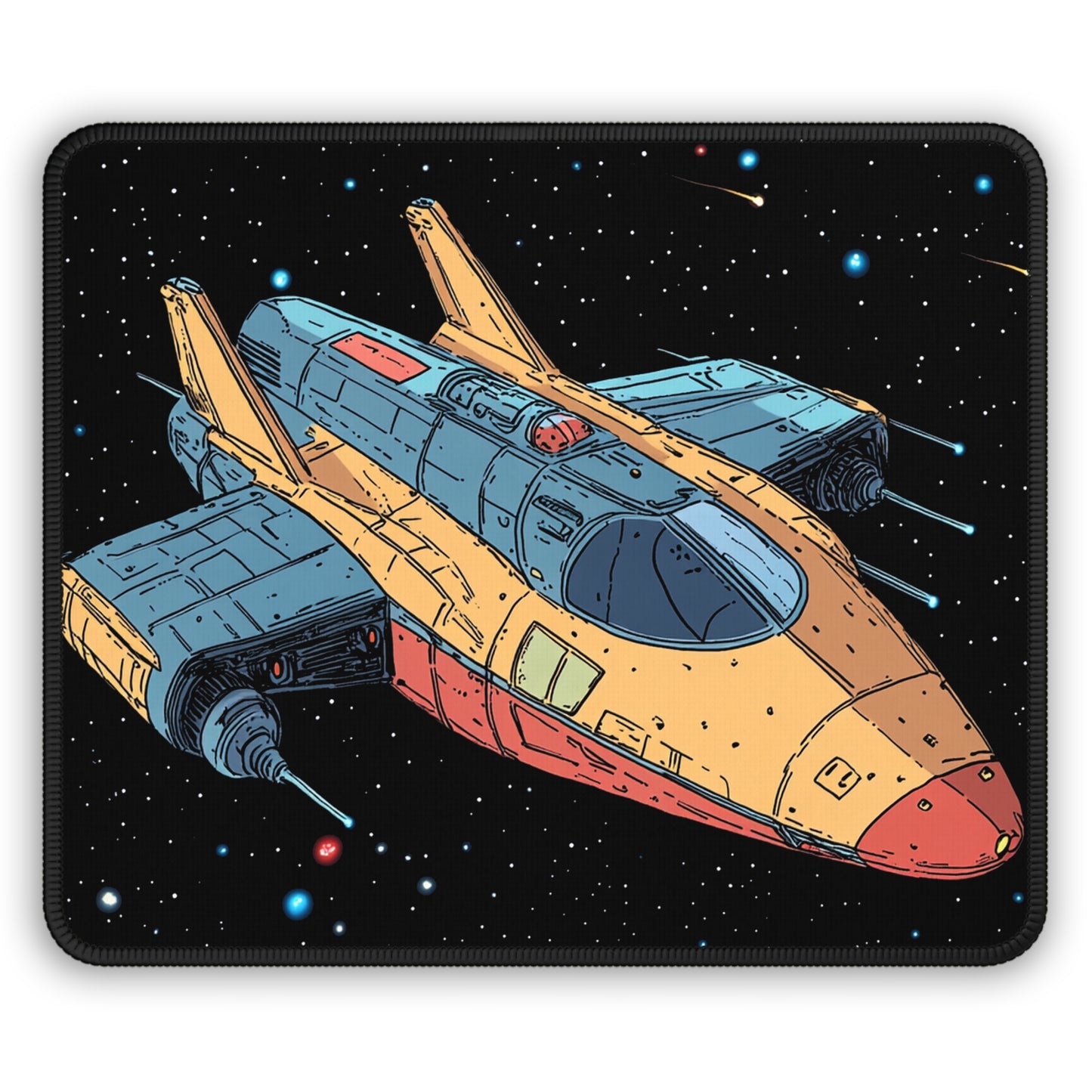 Retro Starfighter Mouse Pad