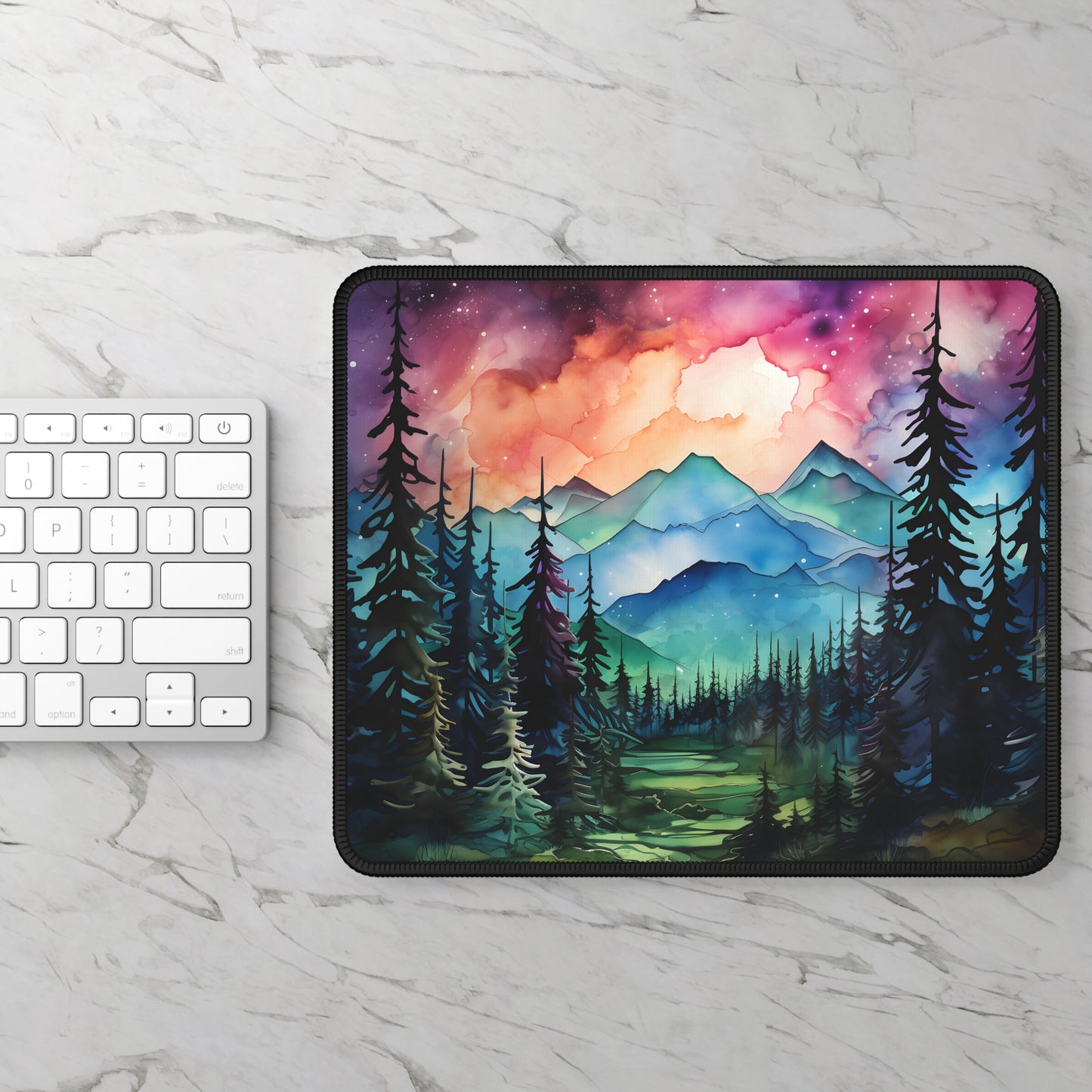 Mystic Mountain Forest Mouse Pad