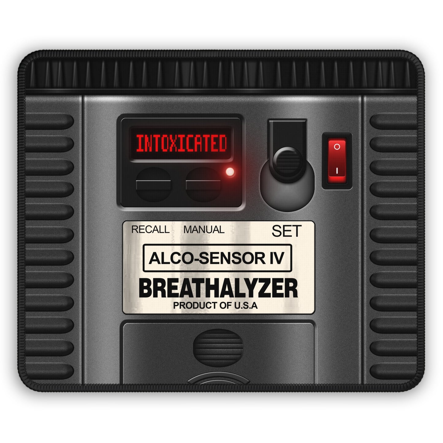 Intoxicated Breathalyzer Mouse Pad