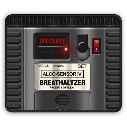 Intoxicated Breathalyzer Mouse Pad