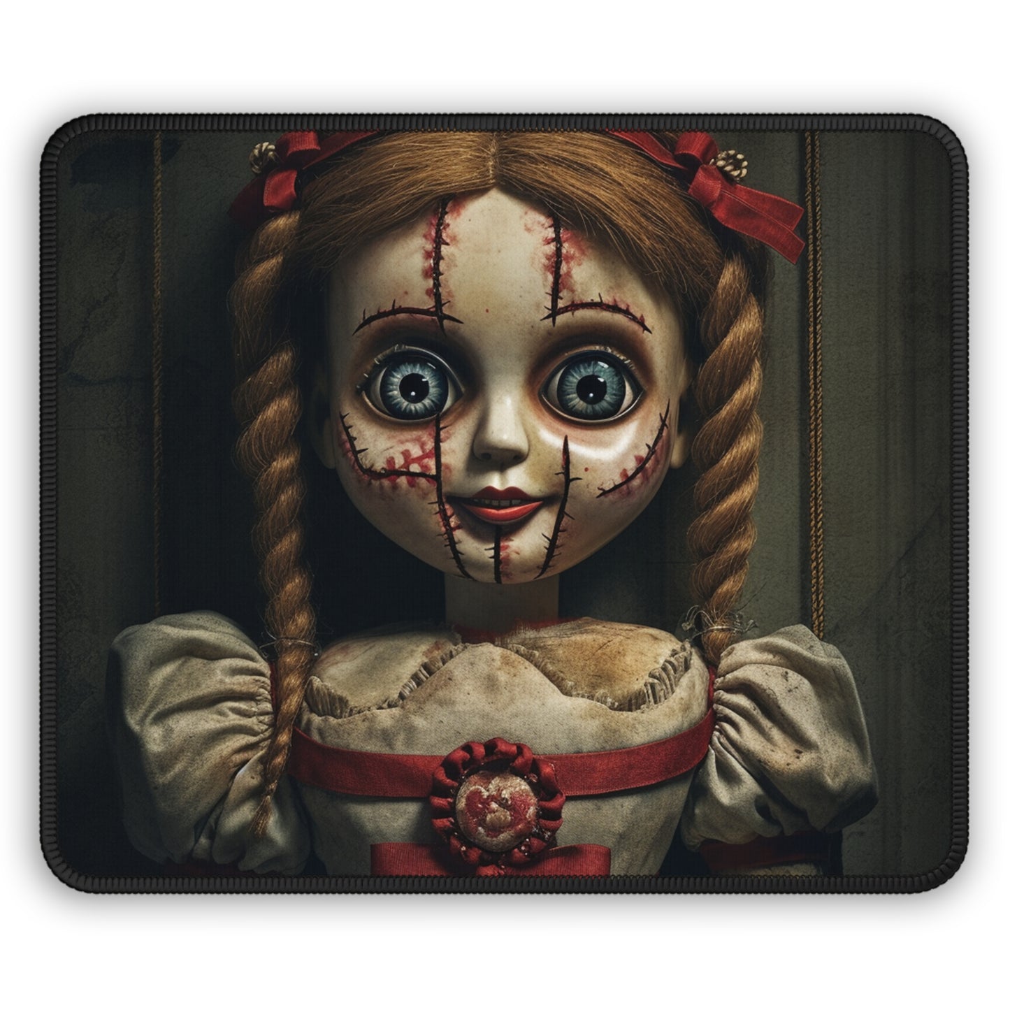 Haunted Stitch Doll Mouse Pad