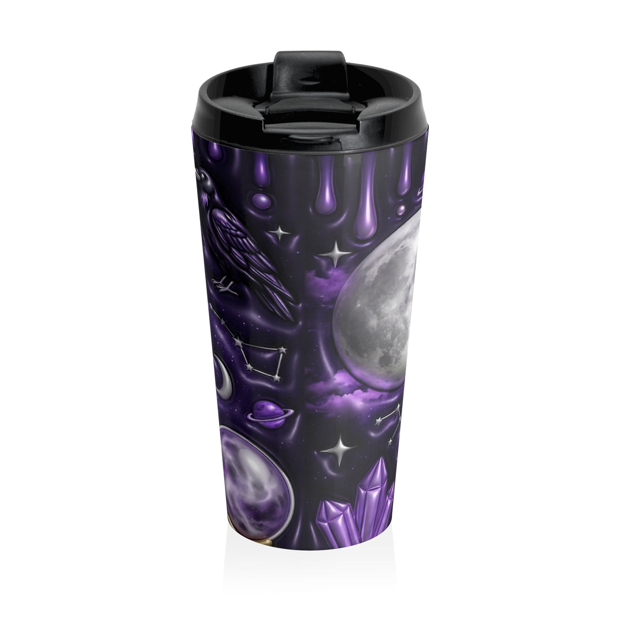 Moon Child Born Under the Moon Purple Stainless Steel Travel Mug