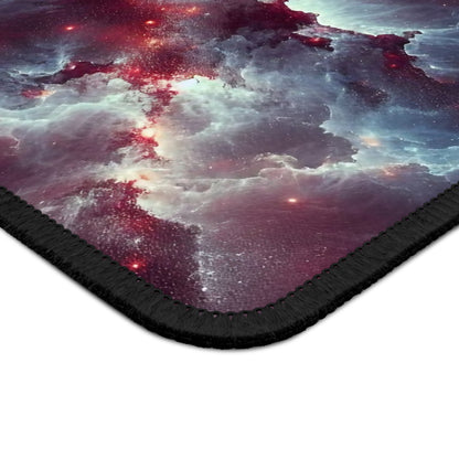 Crimson Nebula Rift Mouse Pad