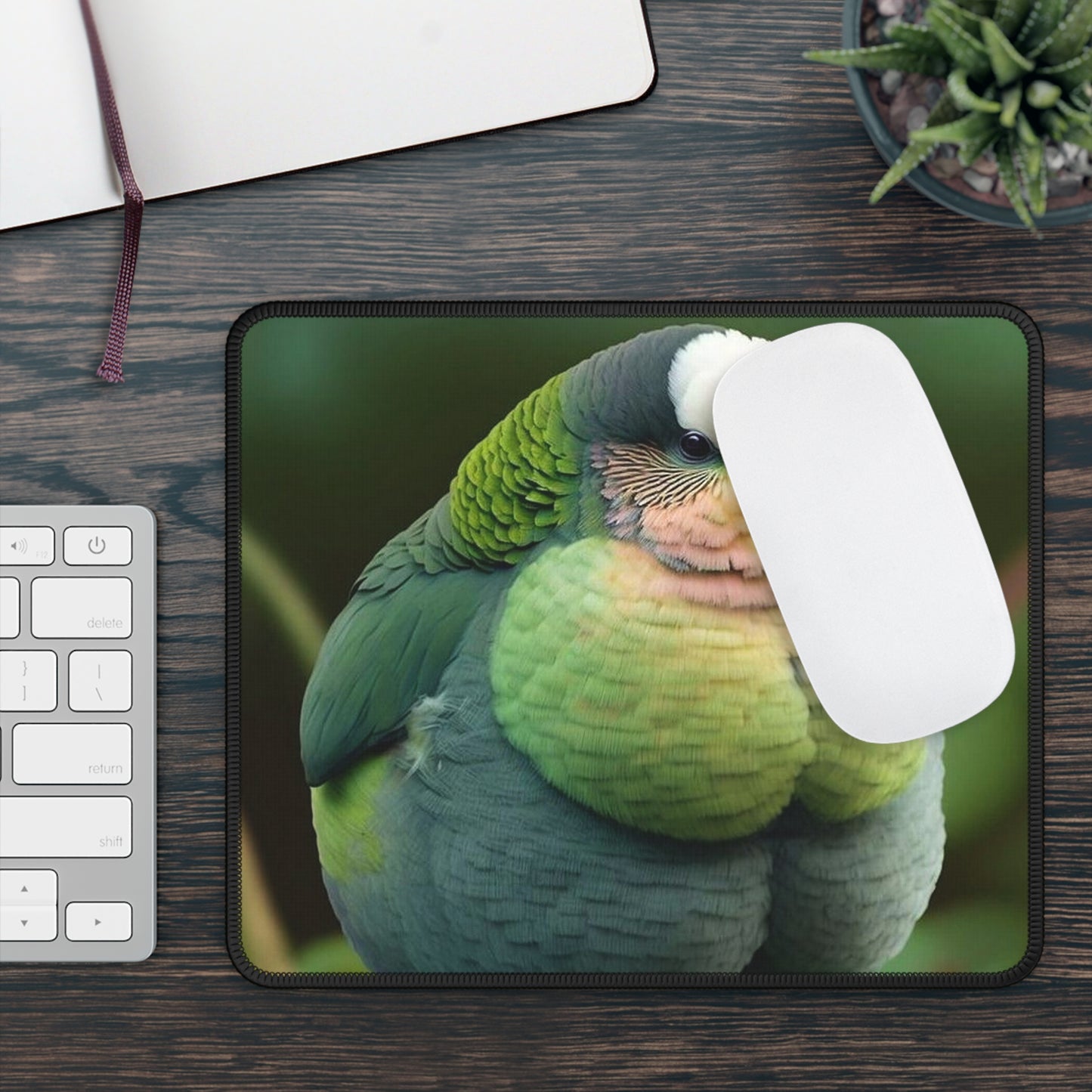 Chubby Parrot Mouse Pad