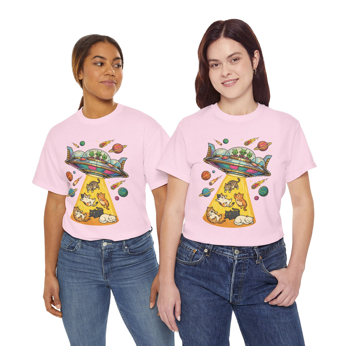 Alien Cat Abduction T-Shirt