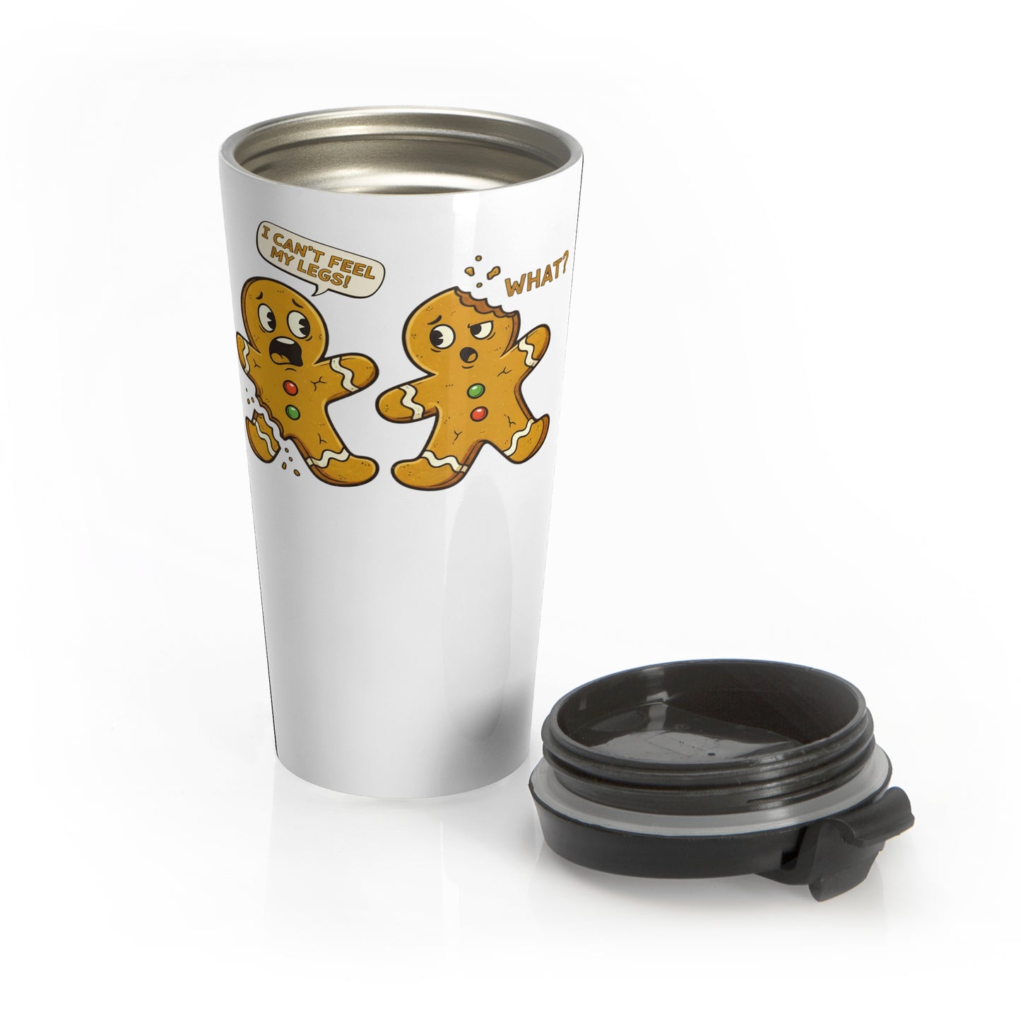 Gingerbread Panic Travel Mug