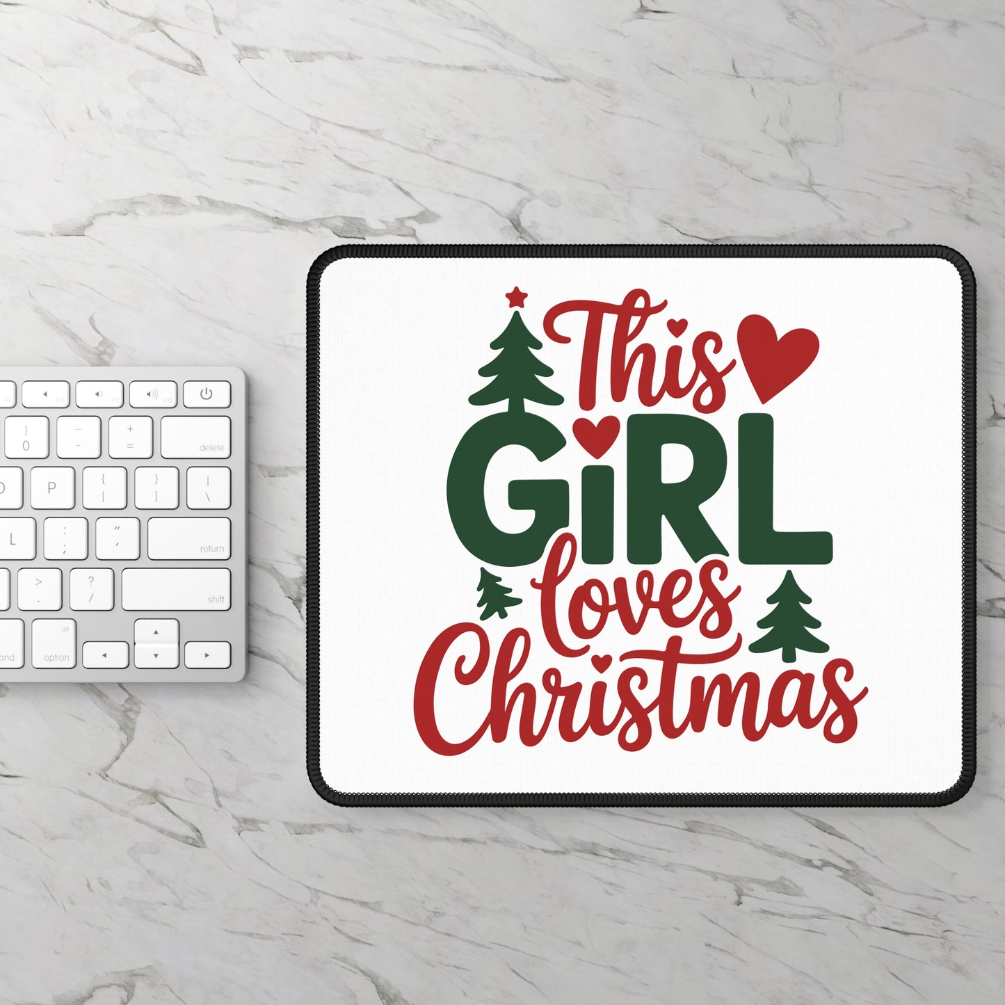 This Girl Loves Christmas Mouse Pad