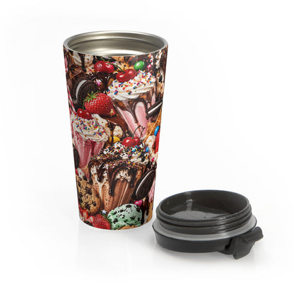 Sweet Tooth Overload Stainless Steel Travel Mug