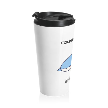 No Kisses Shark Travel Mug