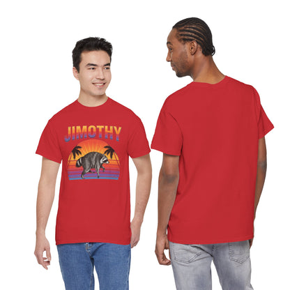 Jimothy Retro Sunset Raccoon T-Shirt