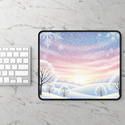 Pastel Winter Wonderland Mouse Pad