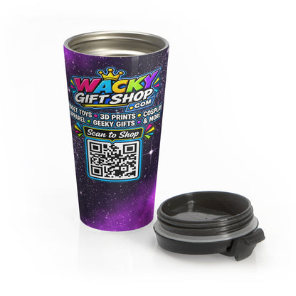 Official WackyGiftShop.com Stainless Steel Travel Mug