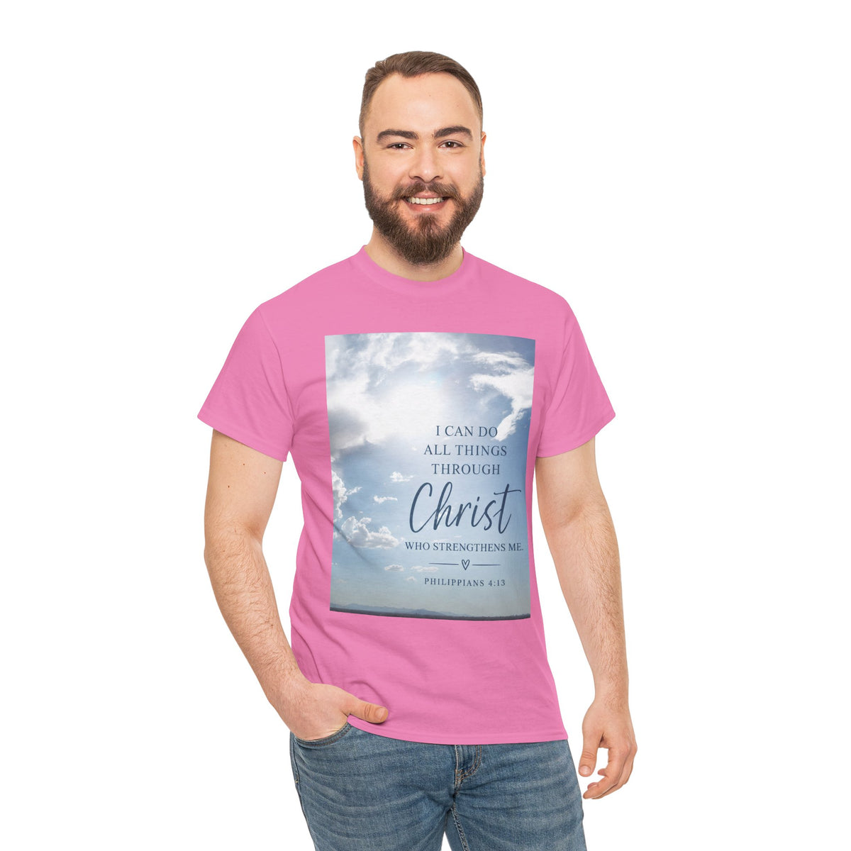 Through Christ Philippians 4:13 Christian T-Shirt