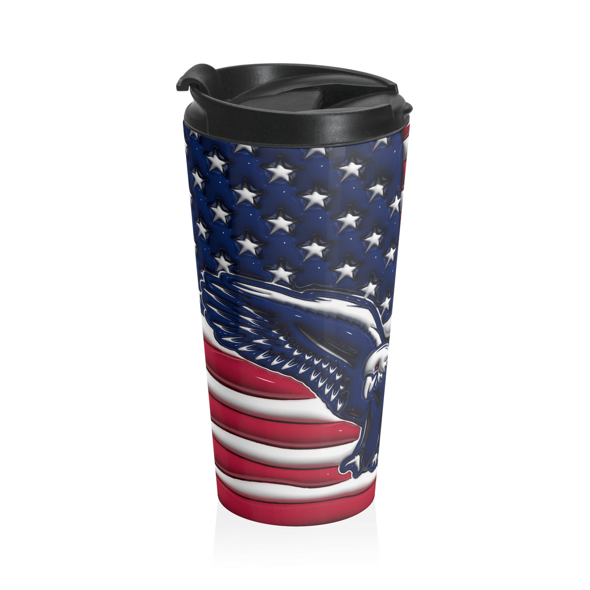 Freedom Flies American Eagle Stainless Steel Travel Mug