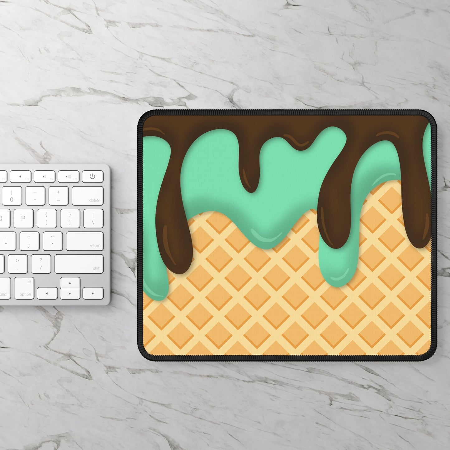 Mint Chocolate Drip Mouse Pad