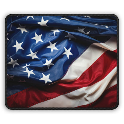 Rippling Stars and Stripes Mouse Pad