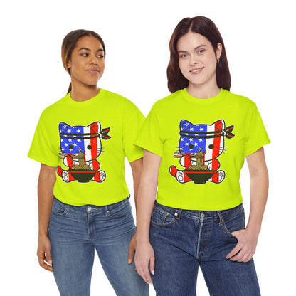Patriotic Ramen Cat T-Shirt