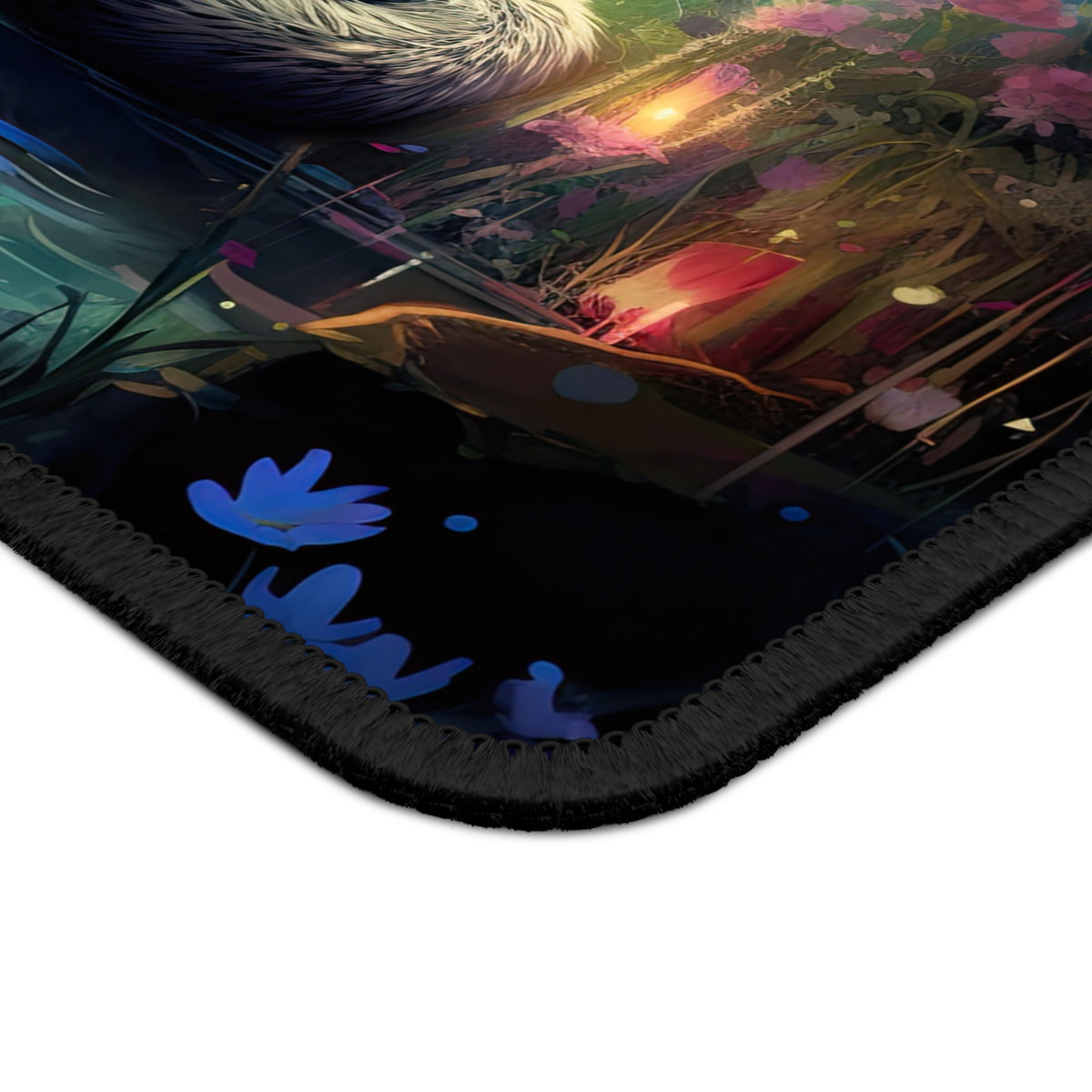 Enchanted Raccoon Forest Mouse Pad
