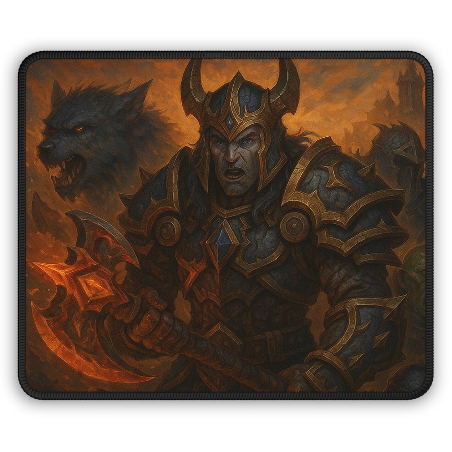 Dark Warlord Fantasy Mouse Pad