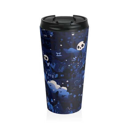 Midnight Skulls Travel Mug