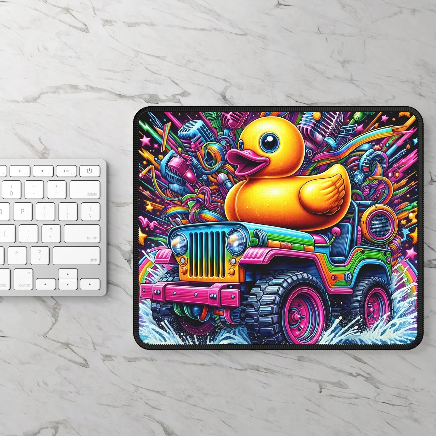 Colorful Rubber Duck Mouse Pad