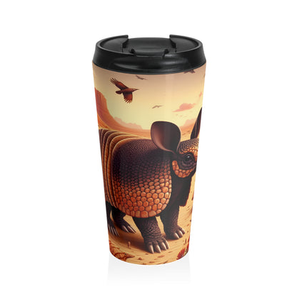 Desert Armadillo Mug – 15oz Stainless Steel Travel Cup
