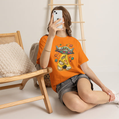 Alien Cat Abduction T-Shirt