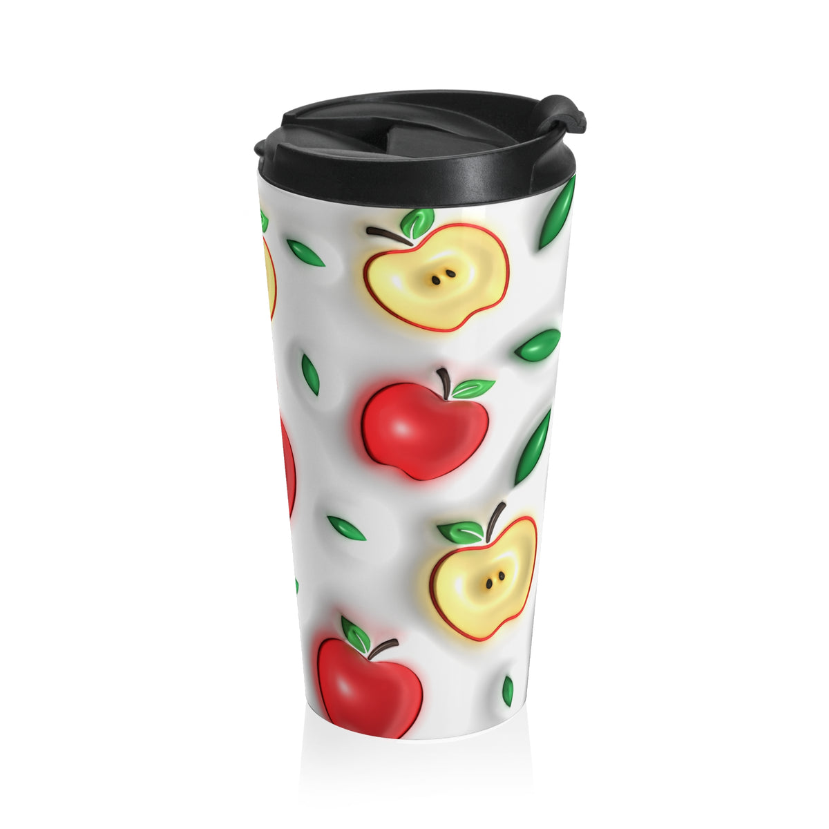 Apple A Day Red Apple Stainless Steel Travel Mug