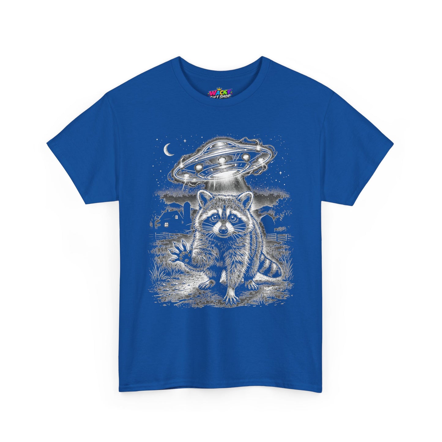Take Me With You Raccoon UFO T-Shirt