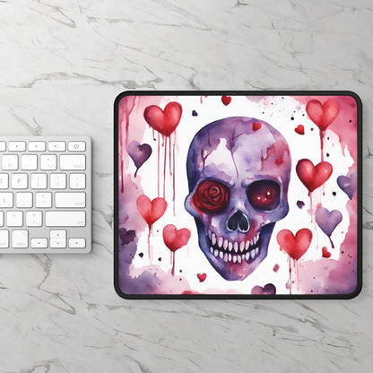 Bleeding Hearts Skull Mouse Pad