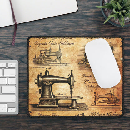 Antique Sewing Blueprint Mouse Pad