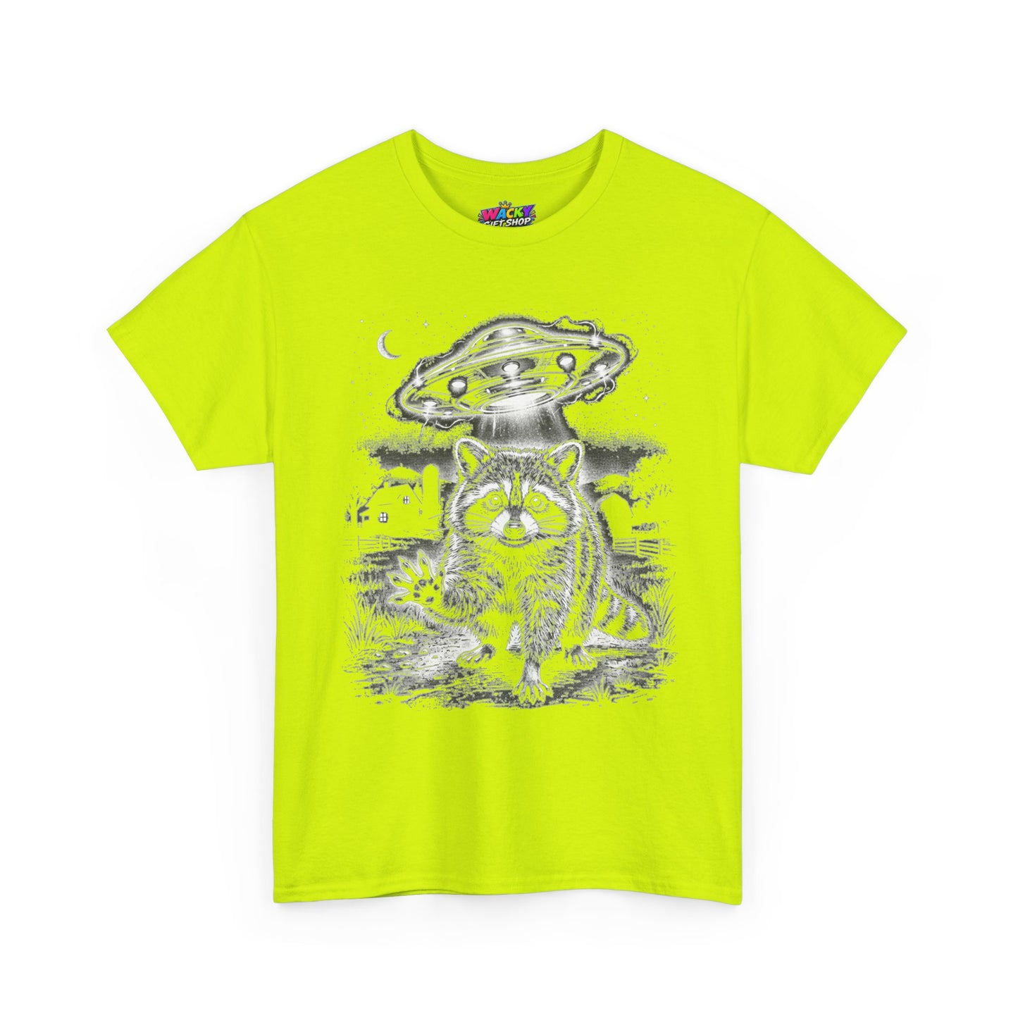 Take Me With You Raccoon UFO T-Shirt