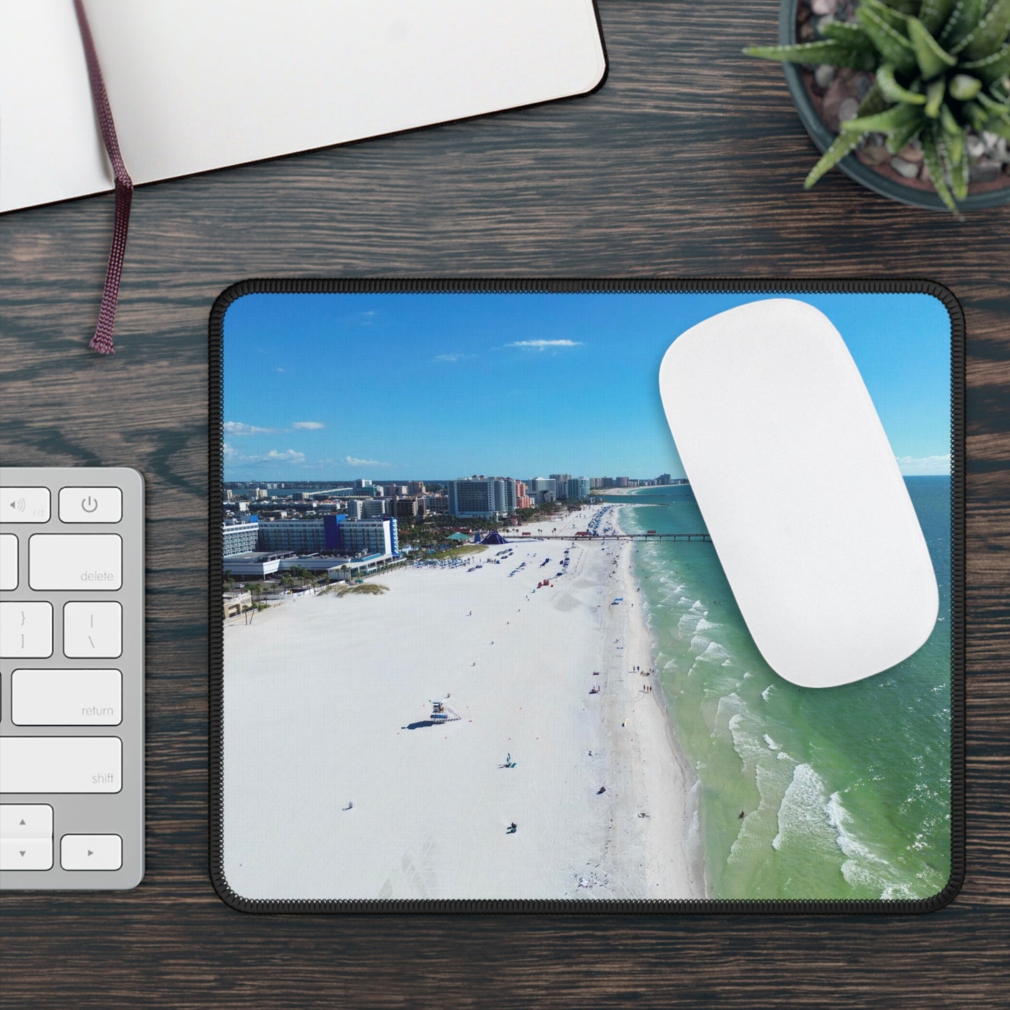 Coastal Florida Paradise Beach Mouse Pad