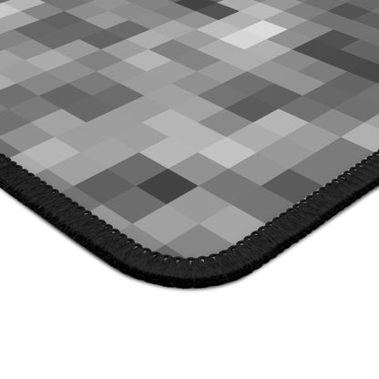 Soft Gray Pixel Mouse Pad