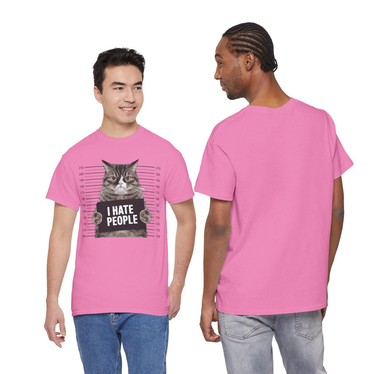I Hate People Cat Mugshot T-Shirt