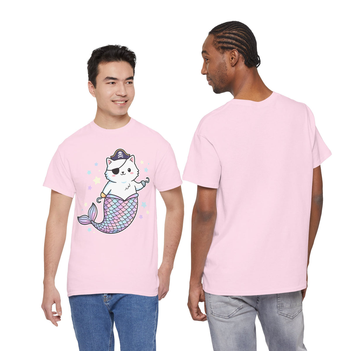 Pirate Mermaid Cat T-Shirt