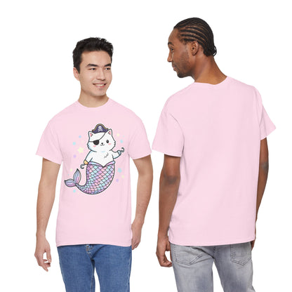 Pirate Mermaid Cat T-Shirt