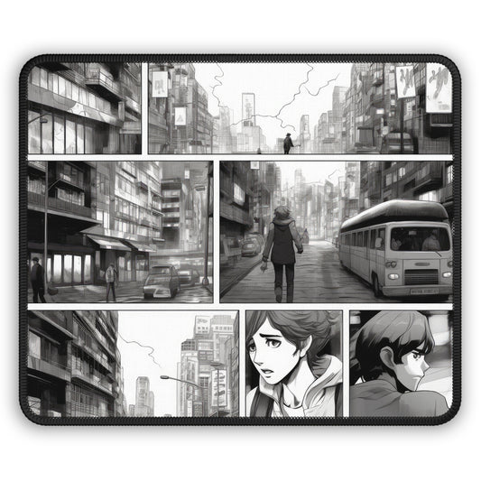 Urban Silence Comic Noir Mouse Pad