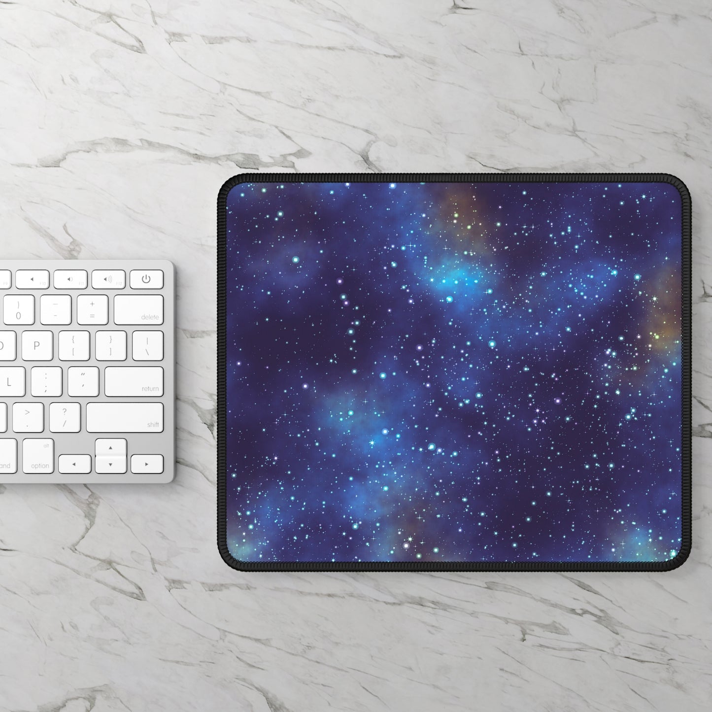 Midnight Starfield Glow Mouse Pad