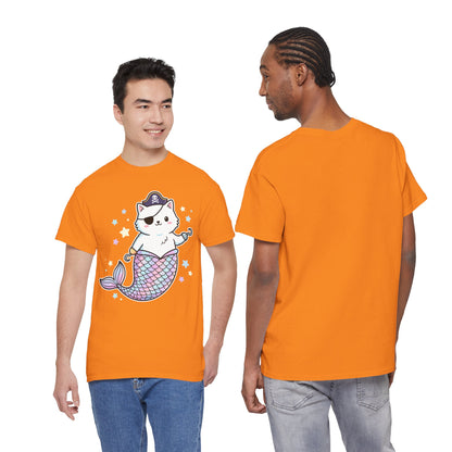 Pirate Mermaid Cat T-Shirt
