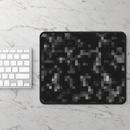 Midnight Pixel Black Mouse Pad