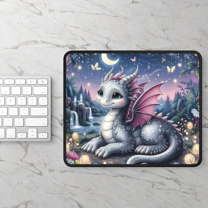 Moonlit Baby Dragon Mouse Pad