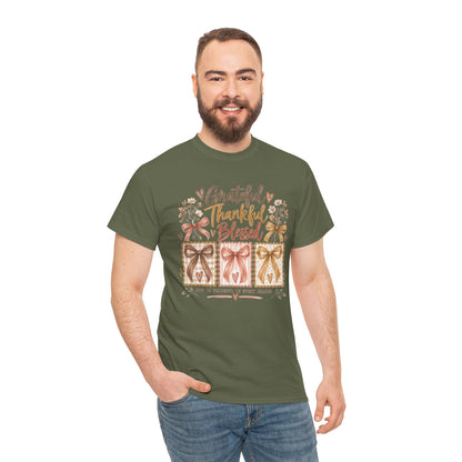 Grateful Thankful Blessed Christian T-Shirt