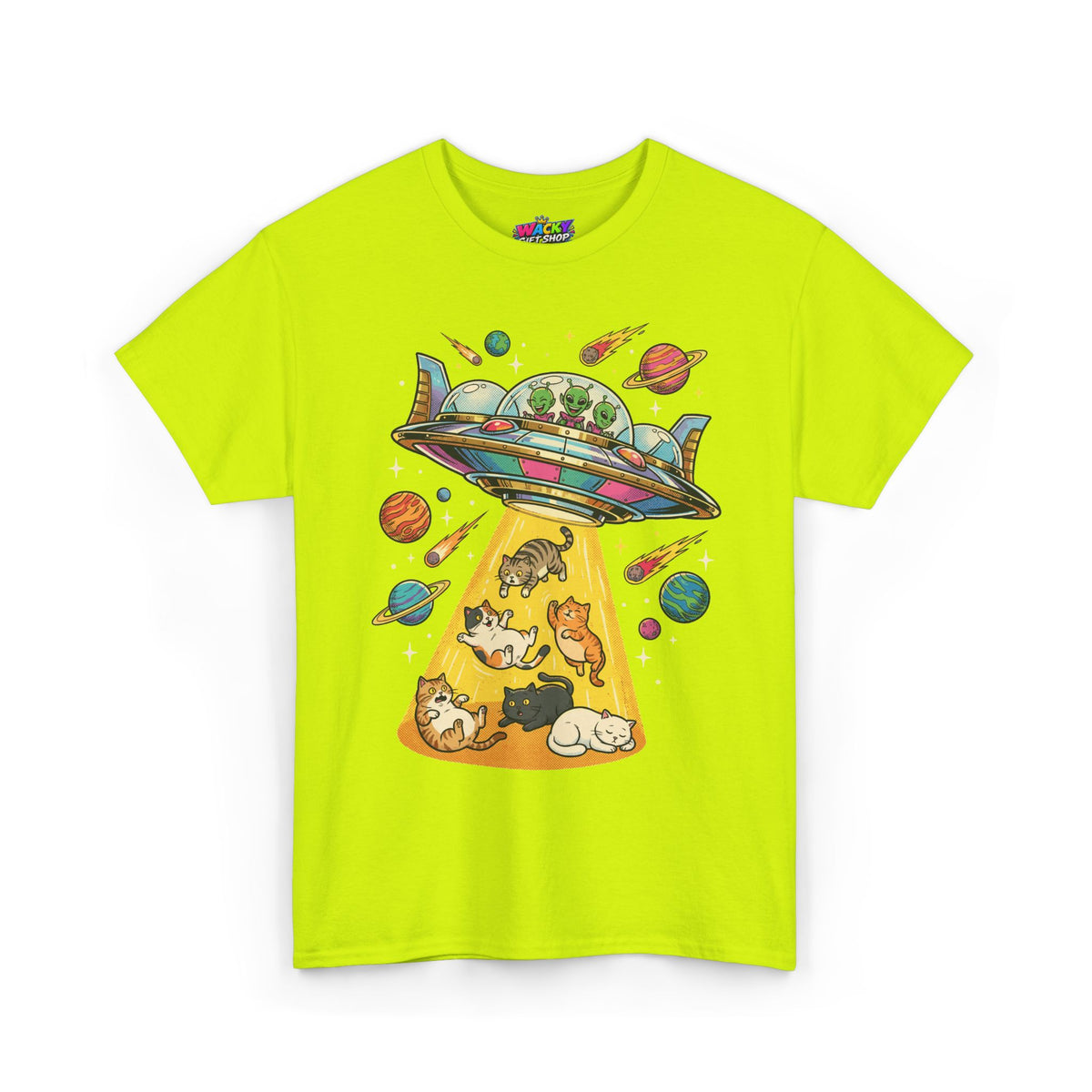 Alien Cat Abduction T-Shirt