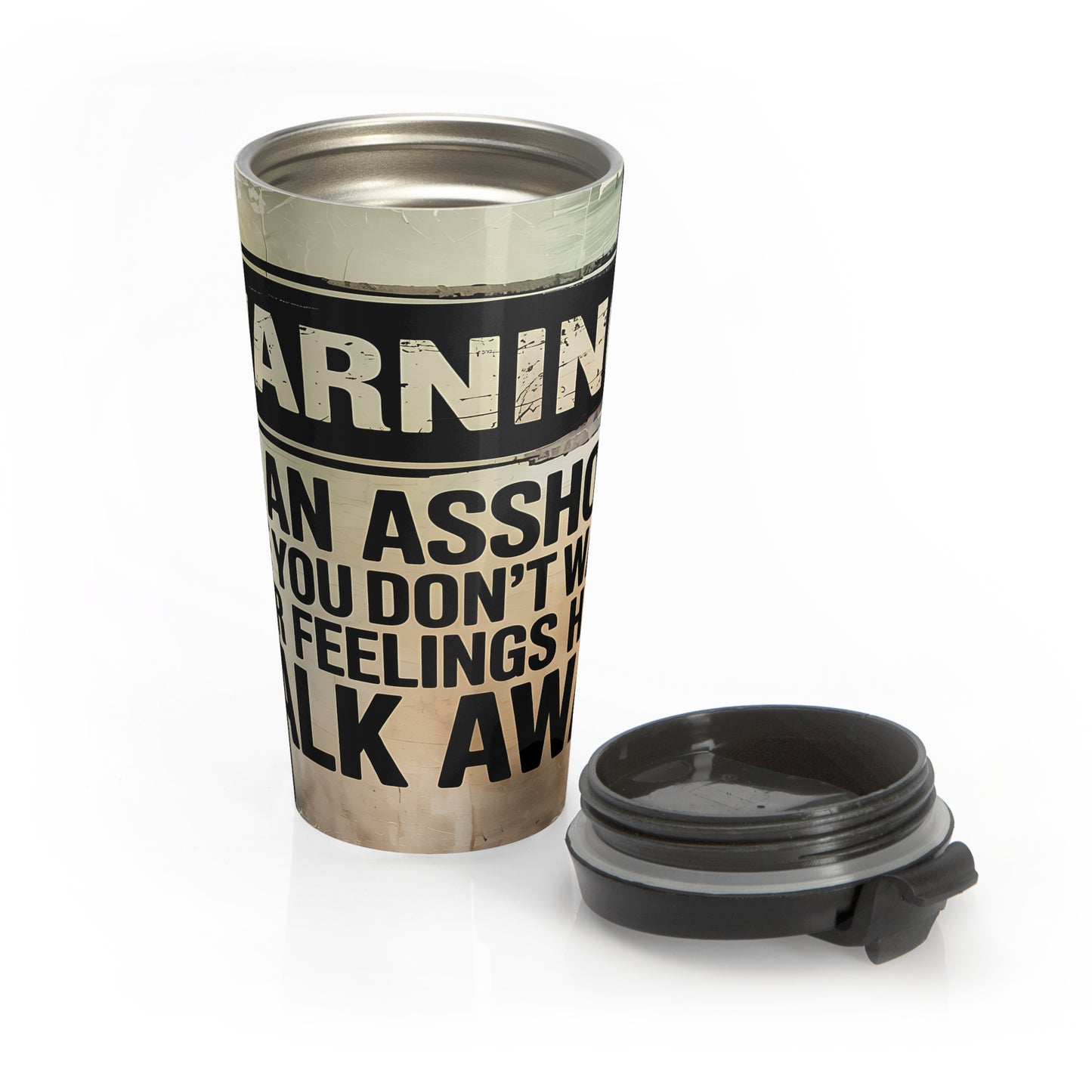 Warning Attitude Travel Mug