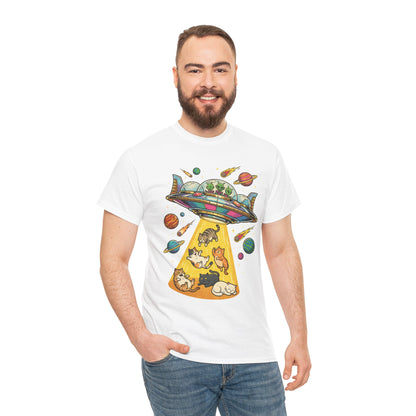 Alien Cat Abduction T-Shirt